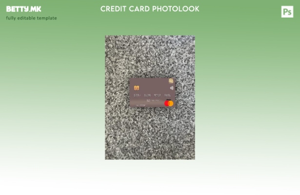 модерен стил Северна Кореја Даесонг банка мастер карта photolook преден шаблон